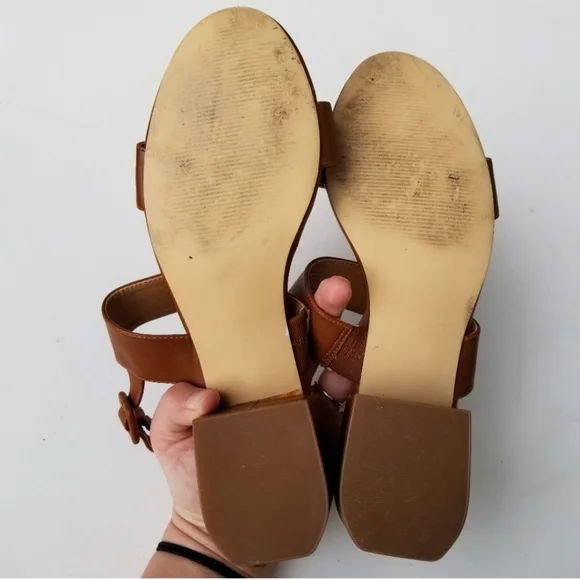Brown slingback sandals - Picture 4 of 5